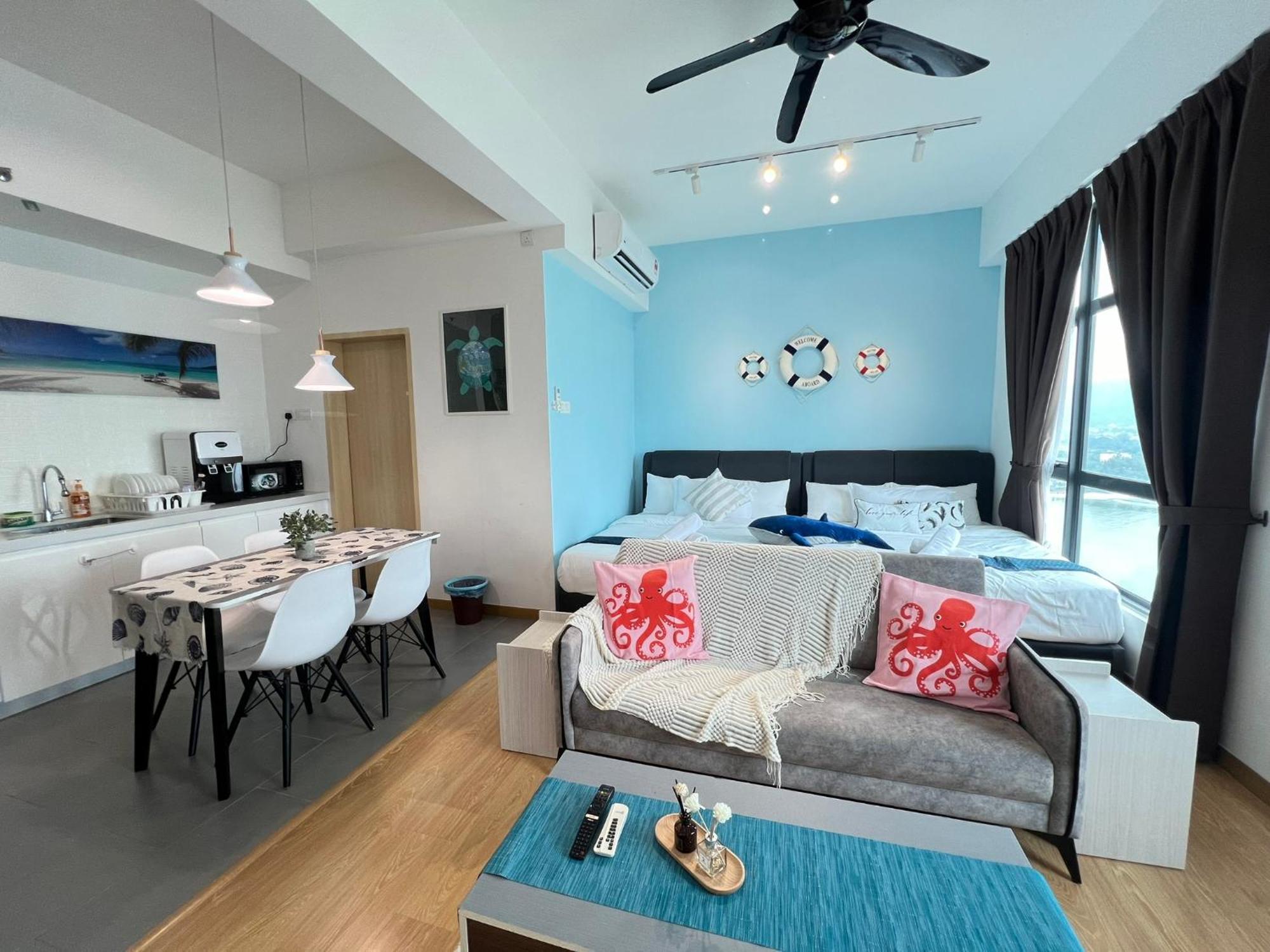 Oceanbay2 Seaview 6Pax Studio Netflix A-18-12 Kuantan Eksteriør bilde