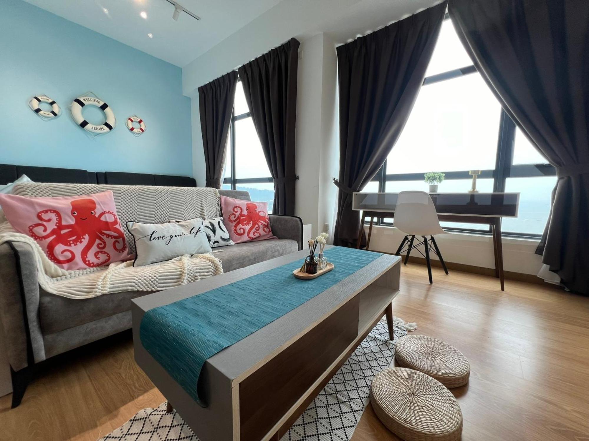 Oceanbay2 Seaview 6Pax Studio Netflix A-18-12 Kuantan Eksteriør bilde
